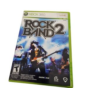 Rock Band 2 XBOX 360 Video Game Complete Disc‎ Case Manual